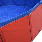Sulankstomas baseinas šunims, raudonos, 120x30cm, PVC