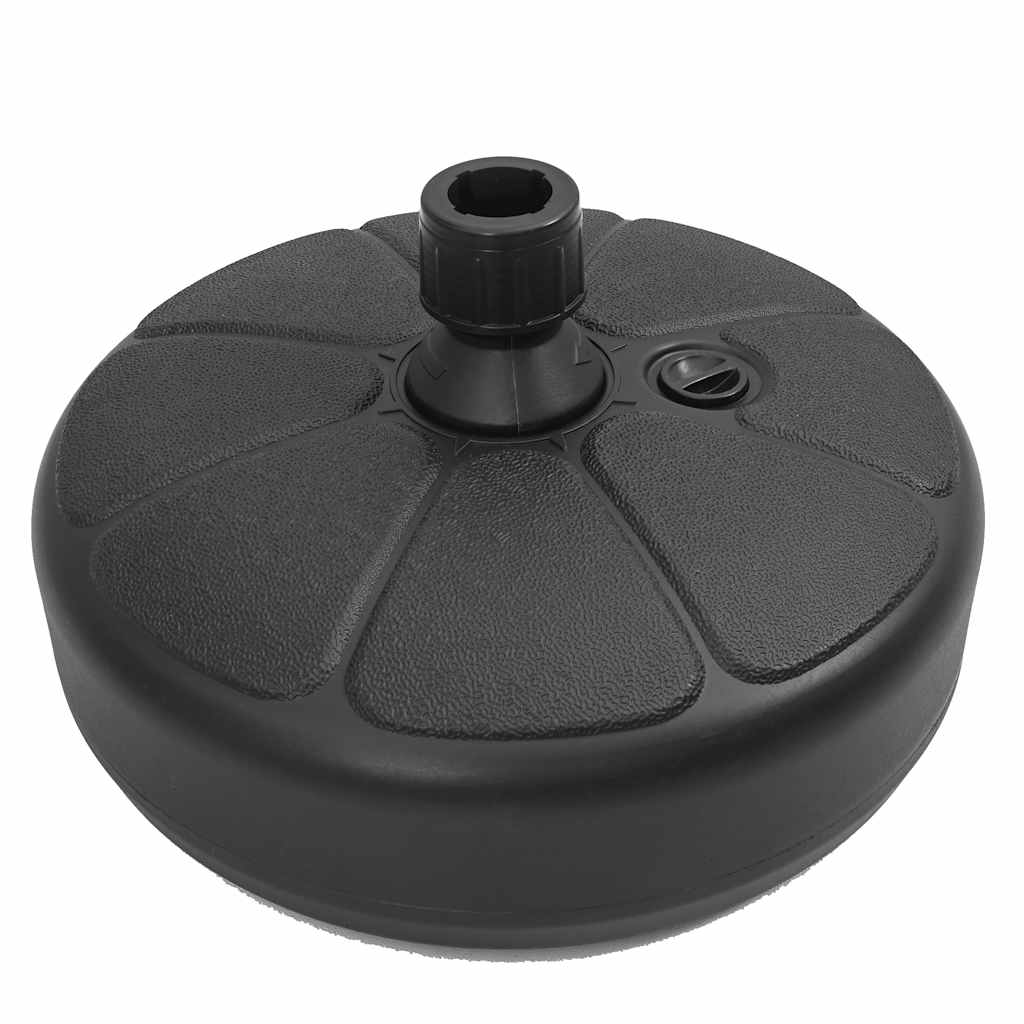 Skėčio pagrindas, juodas, pildomas smėliu/vandeniu, 15l