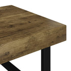 Kavos staliukas, tamsiai rudas/juodas, 120x60x40cm, MDF/geležis