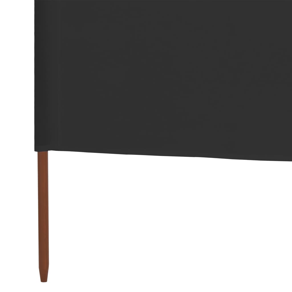 Uždanga nuo vėjo, antracito, 400x160cm, audinys, 3 plokštės