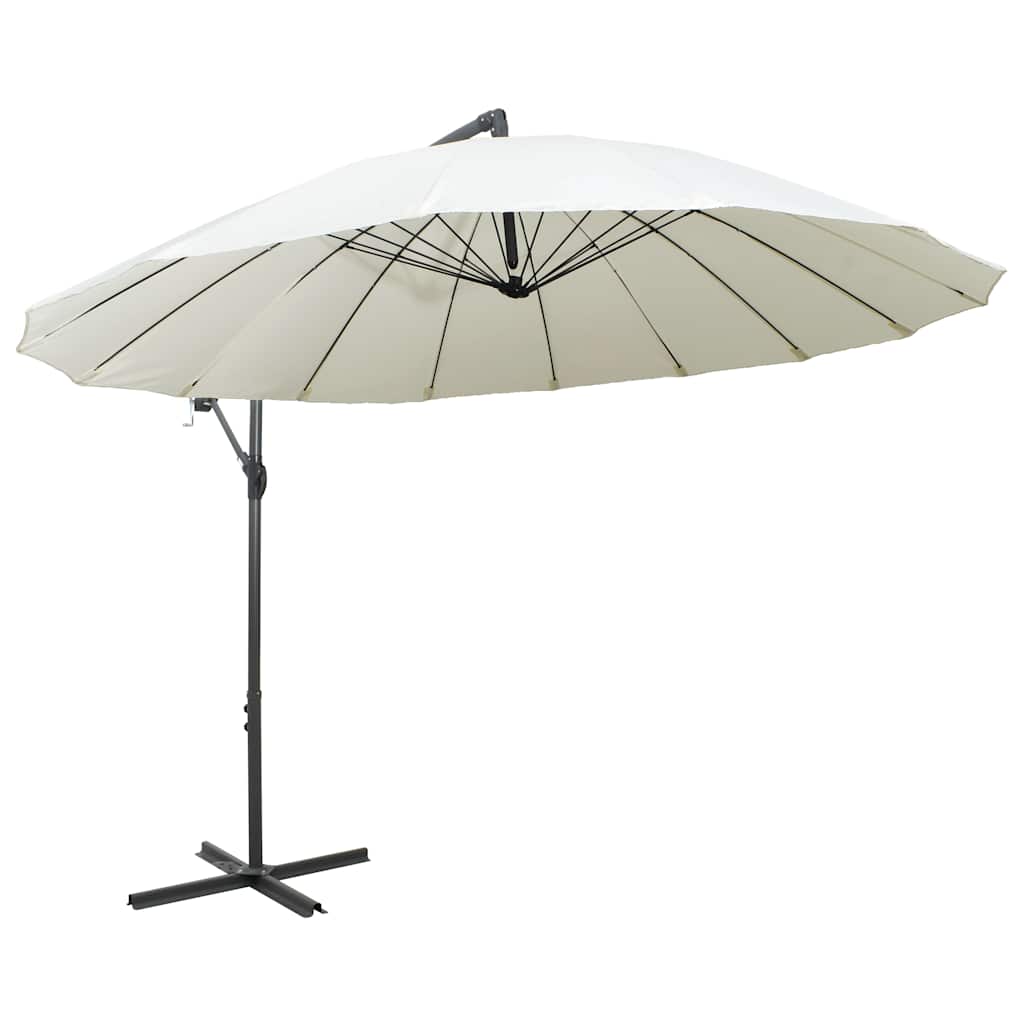 Kabantis skėtis nuo saulės, 3m, aliuminio stulpas