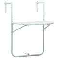 Pakabinamas balkono stalas, baltas, 60x64x83,5cm, plastikas