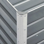 Lovelis, pilkas, 240x40x77cm, galvanizuotas plienas, aukštas