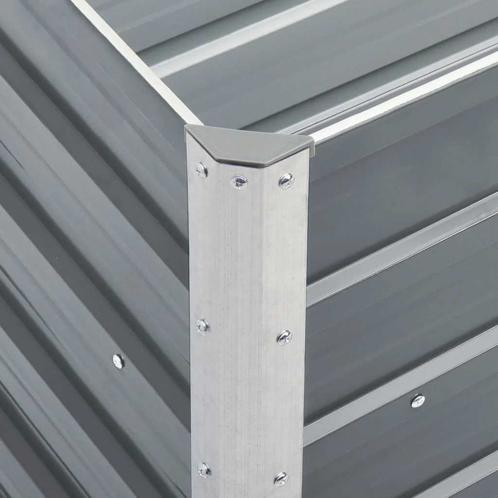 Lovelis, pilkas, 240x40x77cm, galvanizuotas plienas, aukštas