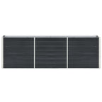 Lovelis, antracito, 240x40x77cm, galvanizuotas plienas, aukštas
