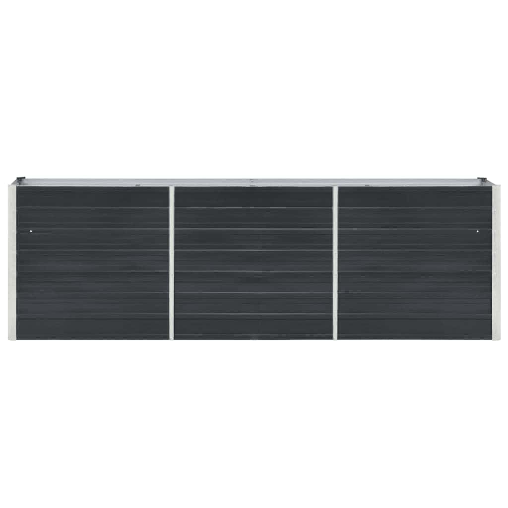 Lovelis, antracito, 240x40x77cm, galvanizuotas plienas, aukštas