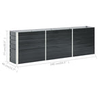 Lovelis, antracito, 240x40x77cm, galvanizuotas plienas, aukštas