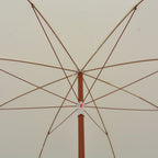 Sodo skėtis nuo saulės su plieniniu stulpu, smėlio, 300cm