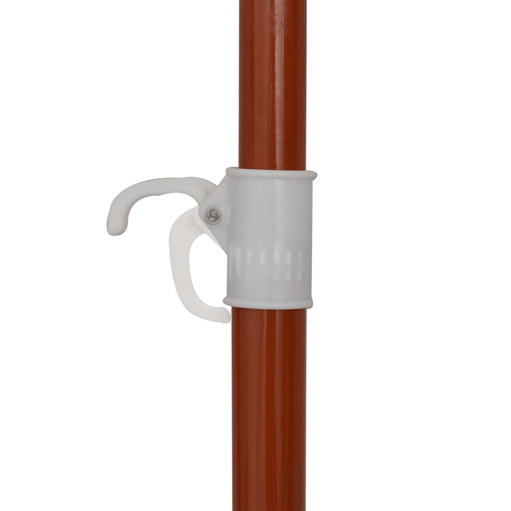 Sodo skėtis nuo saulės su plieniniu stulpu, antracito, 240cm