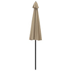 Lauko skėtis nuo saulės su aliuminio stulpu, taupe, 270cm