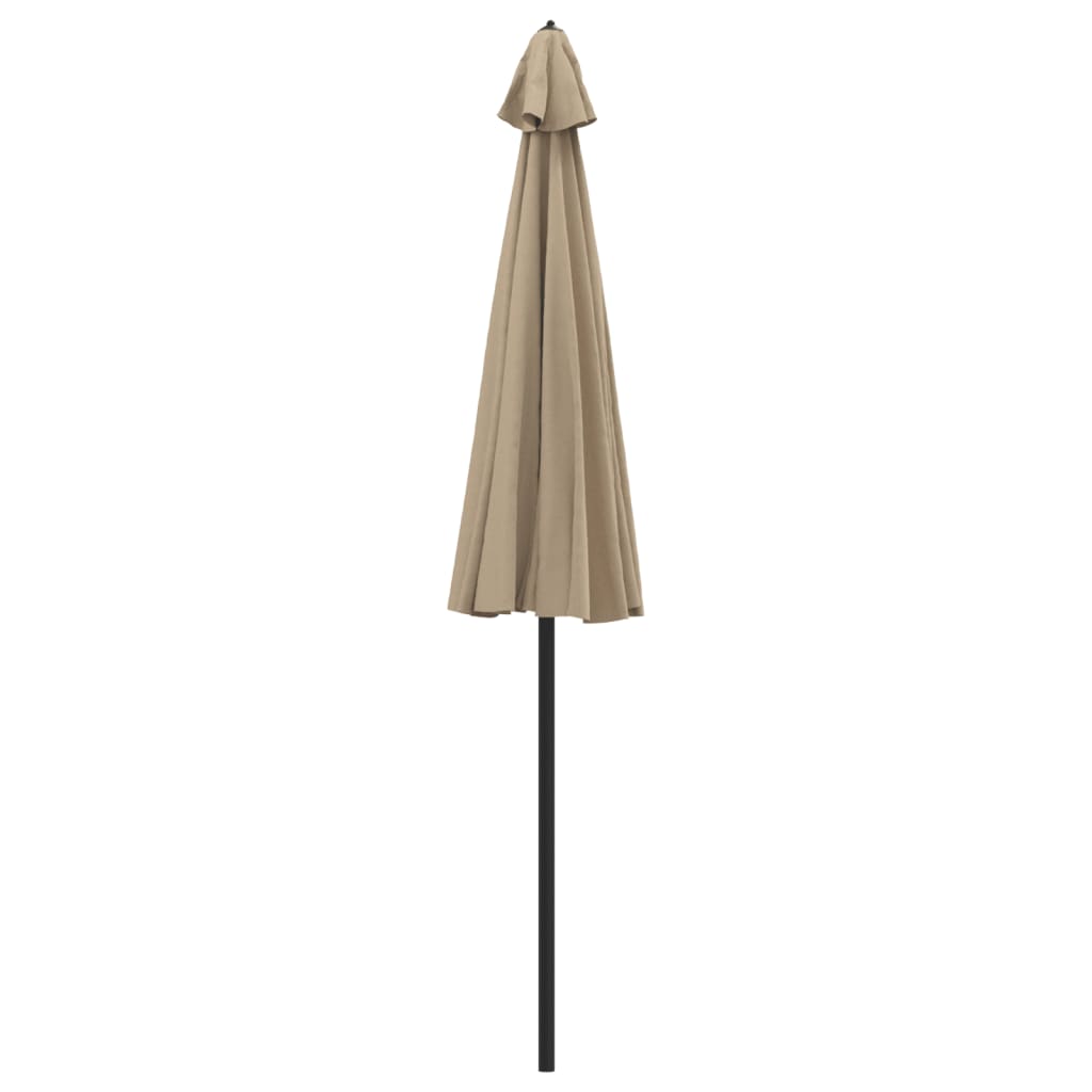 Lauko skėtis nuo saulės su aliuminio stulpu, taupe, 270cm