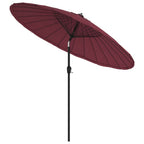 Lauko skėtis nuo saulės su aliuminio stulpu, raudonas, 270cm