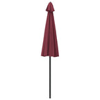 Lauko skėtis nuo saulės su aliuminio stulpu, raudonas, 270cm