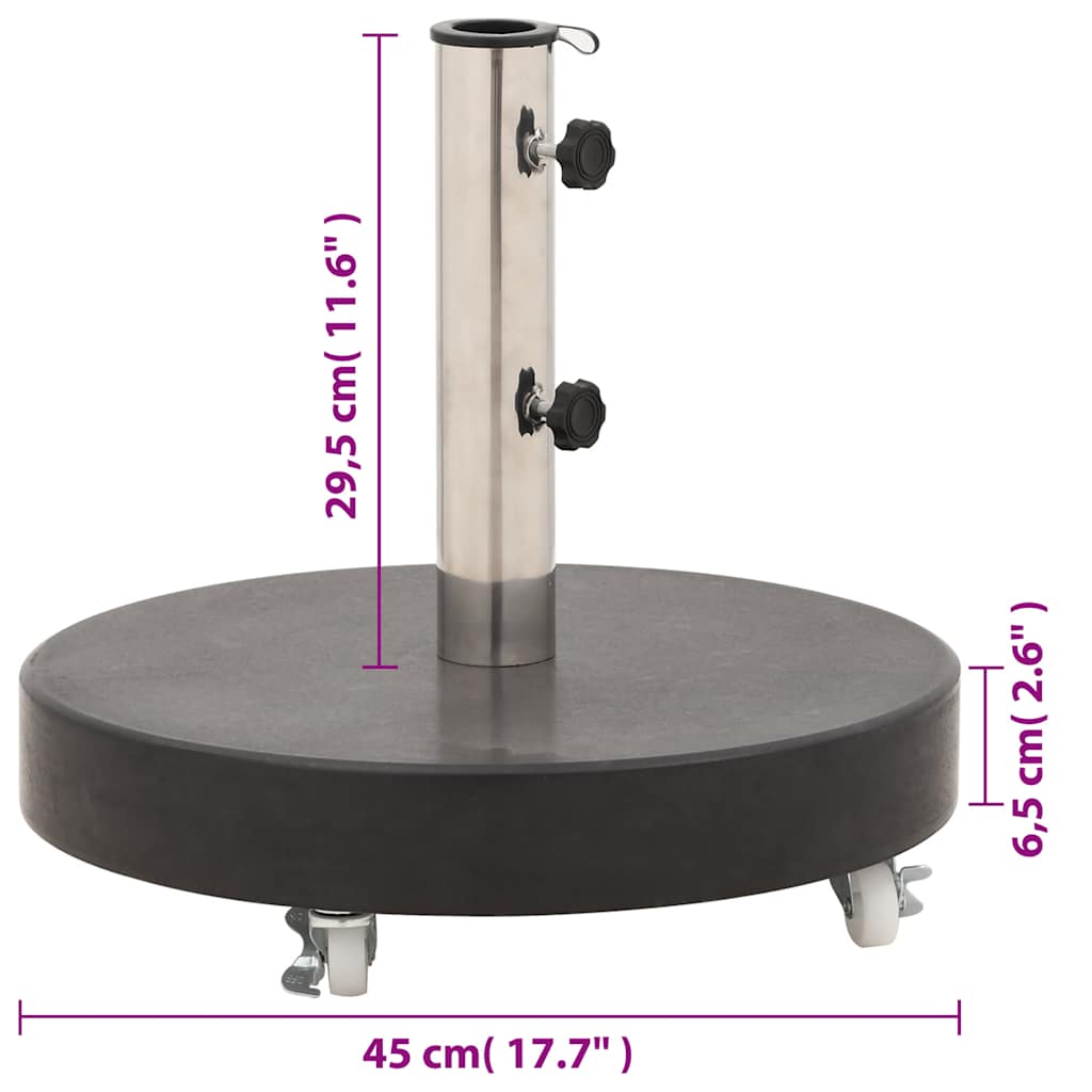 Skėčio pagrindas, juodos spalvos, granitas, 30kg
