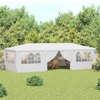 Proginė palapinė su šoninėmis sienomis, balta, 4x9m, 90g/m²