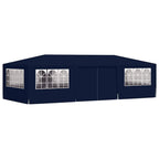 Proginė palapinė su šoninėmis sienomis, mėlyna, 4x9m, 90g/m²