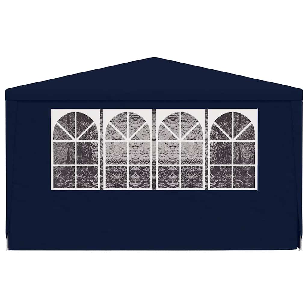 Proginė palapinė su šoninėmis sienomis, mėlyna, 4x9m, 90g/m²