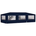 Proginė palapinė su šoninėmis sienomis, mėlyna, 4x9m, 90g/m²