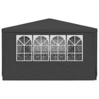 Proginė palapinė su šoninėmis sienomis, antracito, 4x9m, 90g/m²
