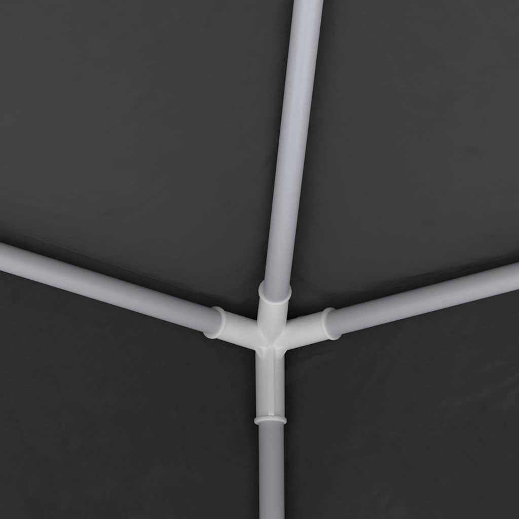 Proginė palapinė su šoninėmis sienomis, antracito, 4x9m, 90g/m²