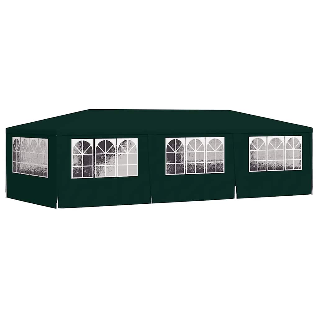 Proginė palapinė su šoninėmis sienomis, žalia, 4x9m, 90g/m²