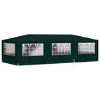 Proginė palapinė su šoninėmis sienomis, žalia, 4x9m, 90g/m²