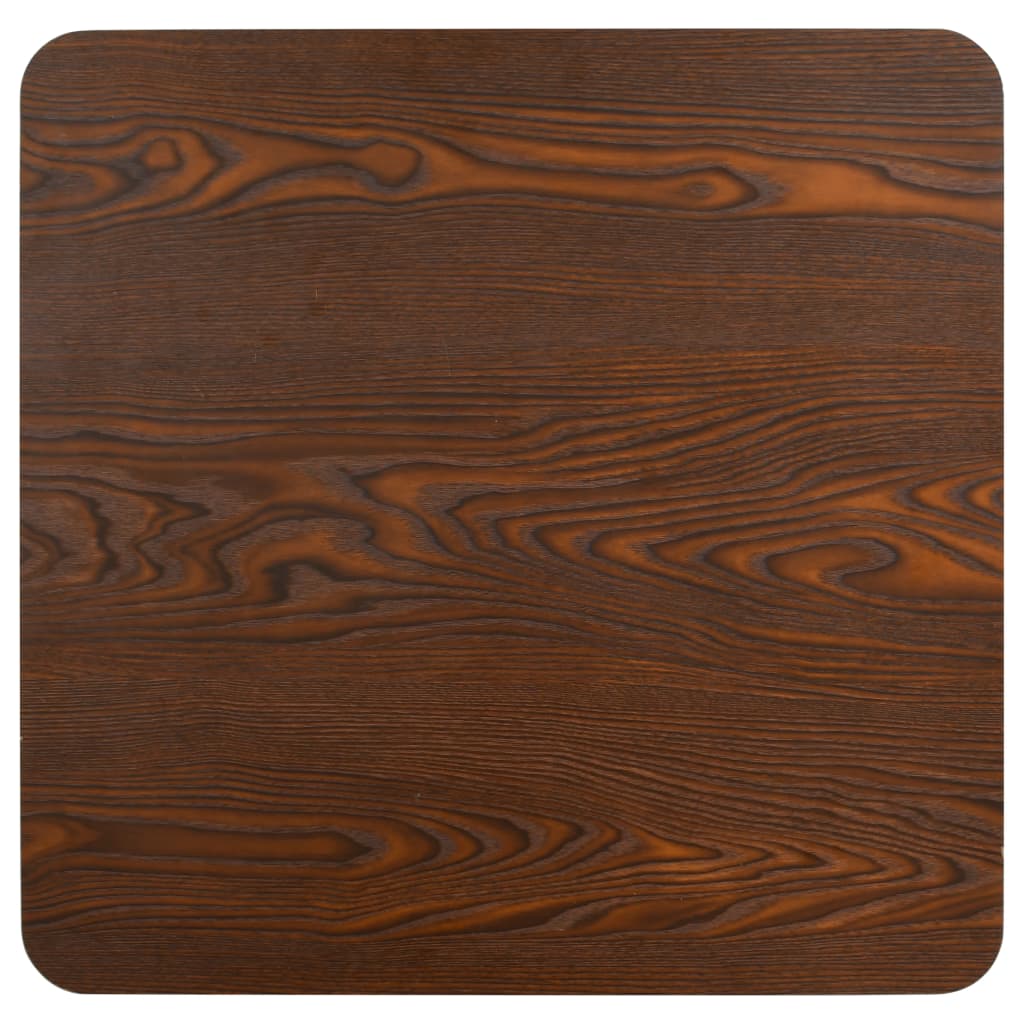 Bistro staliukas, tamsiai rudos spalvos, 60x60cm, MDF