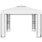 Pavėsinė su dvigubu stogu, baltos spalvos, 3x3m