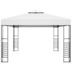 Sodo pavėsinė, balta, 4x3x2,7m, plienas