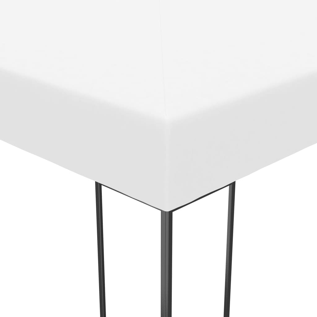 Sodo pavėsinė, balta, 4x3x2,7m, plienas