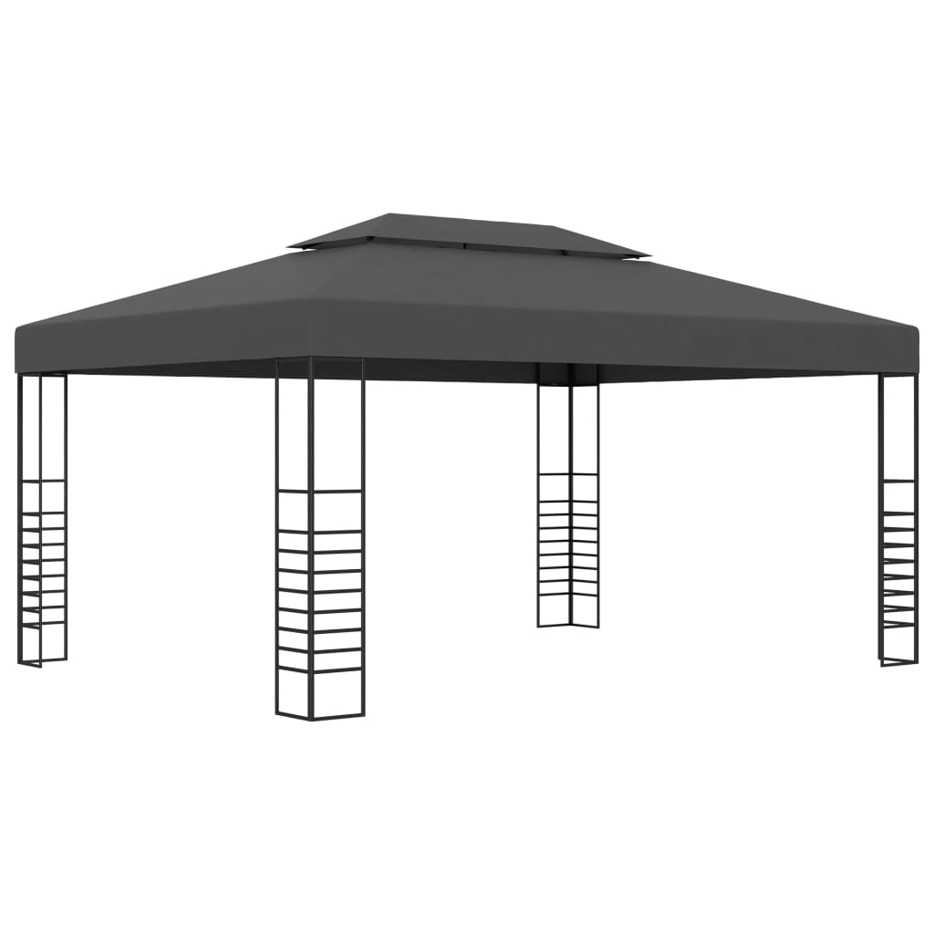 Sodo pavėsinė, balta, 4x3x2,7m, plienas