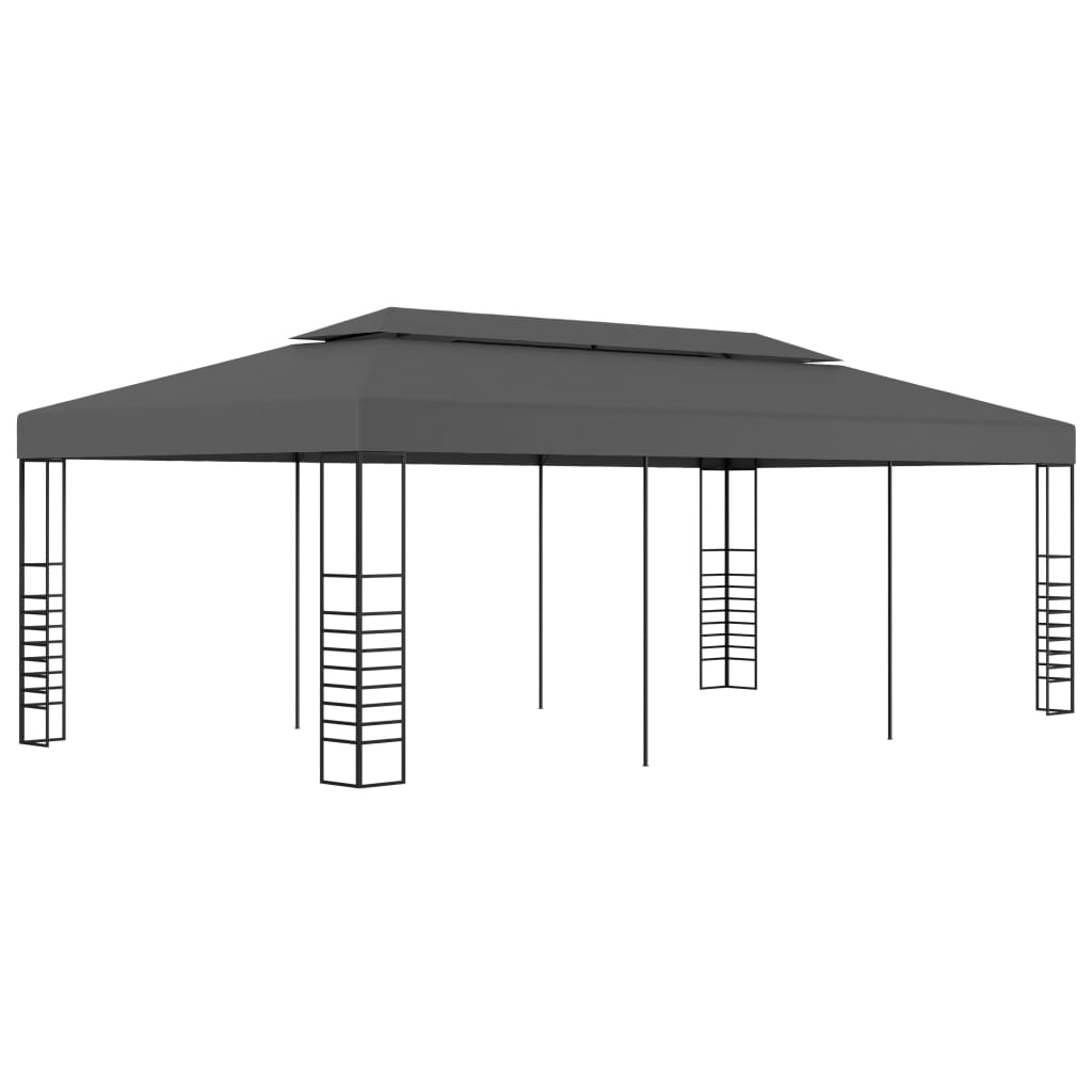 Sodo pavėsinė, balta, 4x3x2,7m, plienas