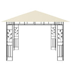 Pavėsinė su tinkleliu nuo uodų, kreminė, 3x3x2,73m, 180g/m²