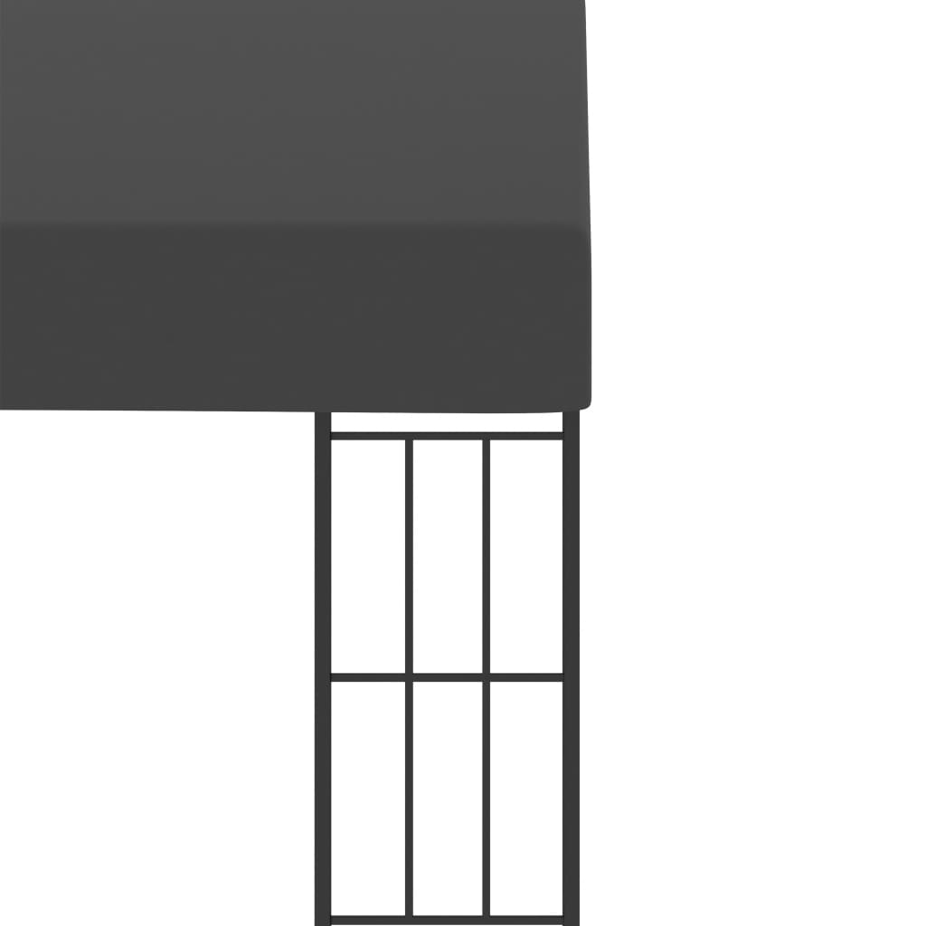 Pavėsinė su užuolaidomis, balta, 600x298x270cm, 180g/m²