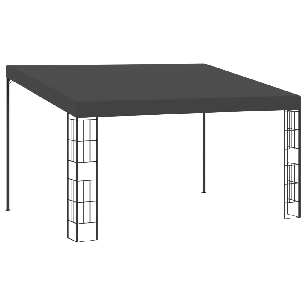 Prie sienos montuojama pavėsinė, kreminė, 3x6m, audinys