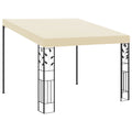 Prie sienos montuojama pavėsinė, taupe spalvos, 6x3m, audinys