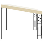 Prie sienos montuojama pavėsinė, taupe spalvos, 6x3m, audinys