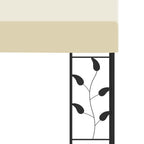 Prie sienos montuojama pavėsinė, taupe spalvos, 6x3m, audinys