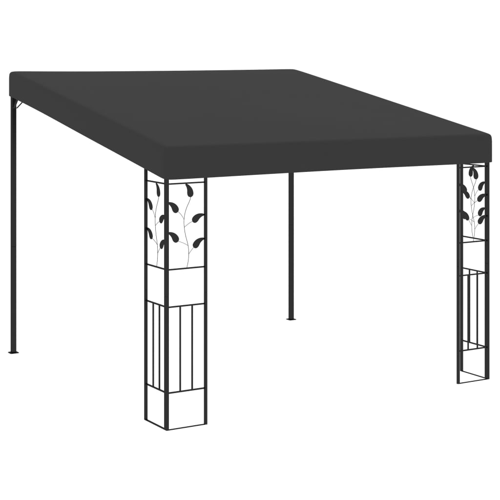 Prie sienos montuojama pavėsinė, kreminės spalvos, 6x3x2,5m