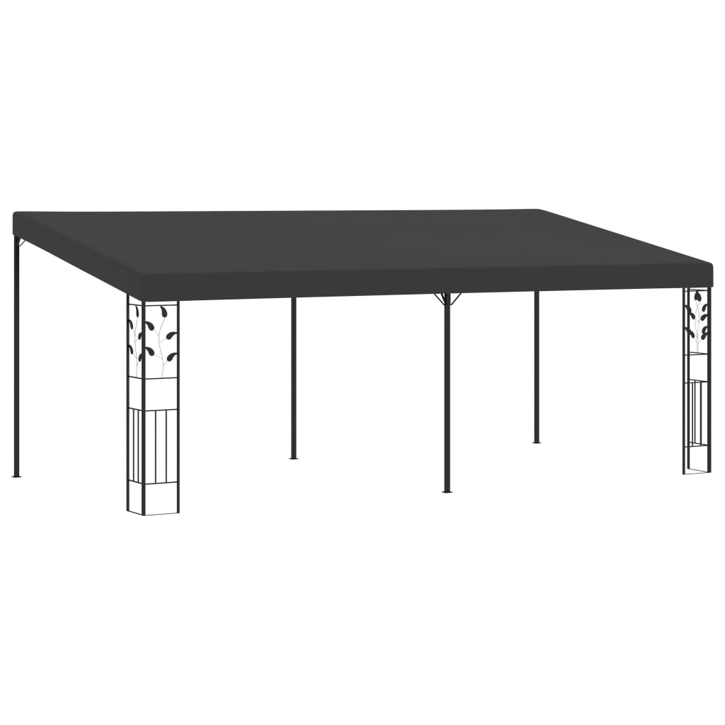 Prie sienos montuojama pavėsinė, kreminės spalvos, 6x3x2,5m