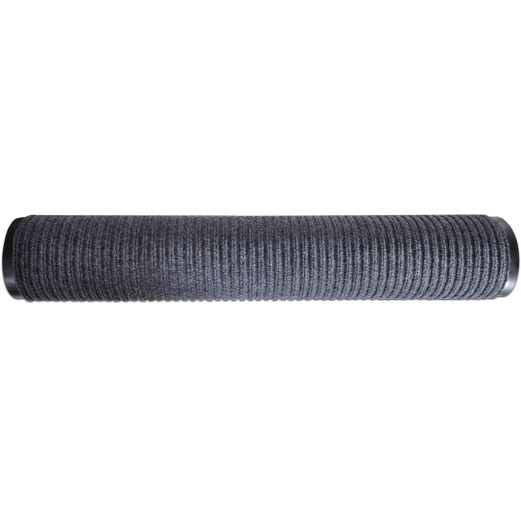 Durų kilimėlis, pilkos spalvos, 117x220 cm, PVC