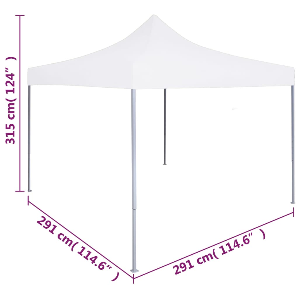 Proginė palapinė su 12 sienomis, raudona, 8x4m, HDPE