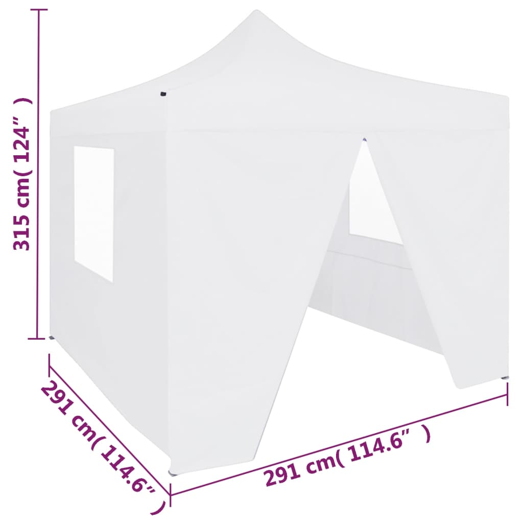 Proginė palapinė su 10 sienomis, antracito, 6x4m, HDPE