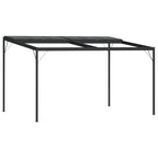 Pavėsinė su stogu, antracito, 4x3x2,5m, aliuminis ir plienas