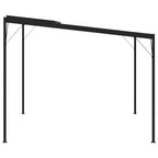 Pavėsinė su stogu, antracito, 4x3x2,5m, aliuminis ir plienas