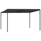 Pavėsinė su stogu, antracito, 4x3x2,5m, aliuminis ir plienas