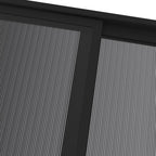 Pavėsinė su stogu, antracito, 4x3x2,5m, aliuminis ir plienas