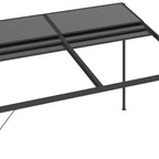 Pavėsinė su stogu, antracito, 4x3x2,5m, aliuminis ir plienas