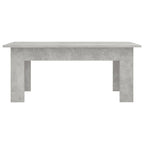 Kavos staliukas, betono pilkas, 100x60x42cm, apdirbta mediena