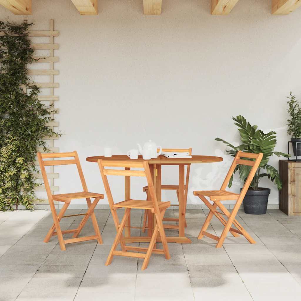 Sulankstomas sodo stalas, 120x70x75cm, tikmedžio masyvas